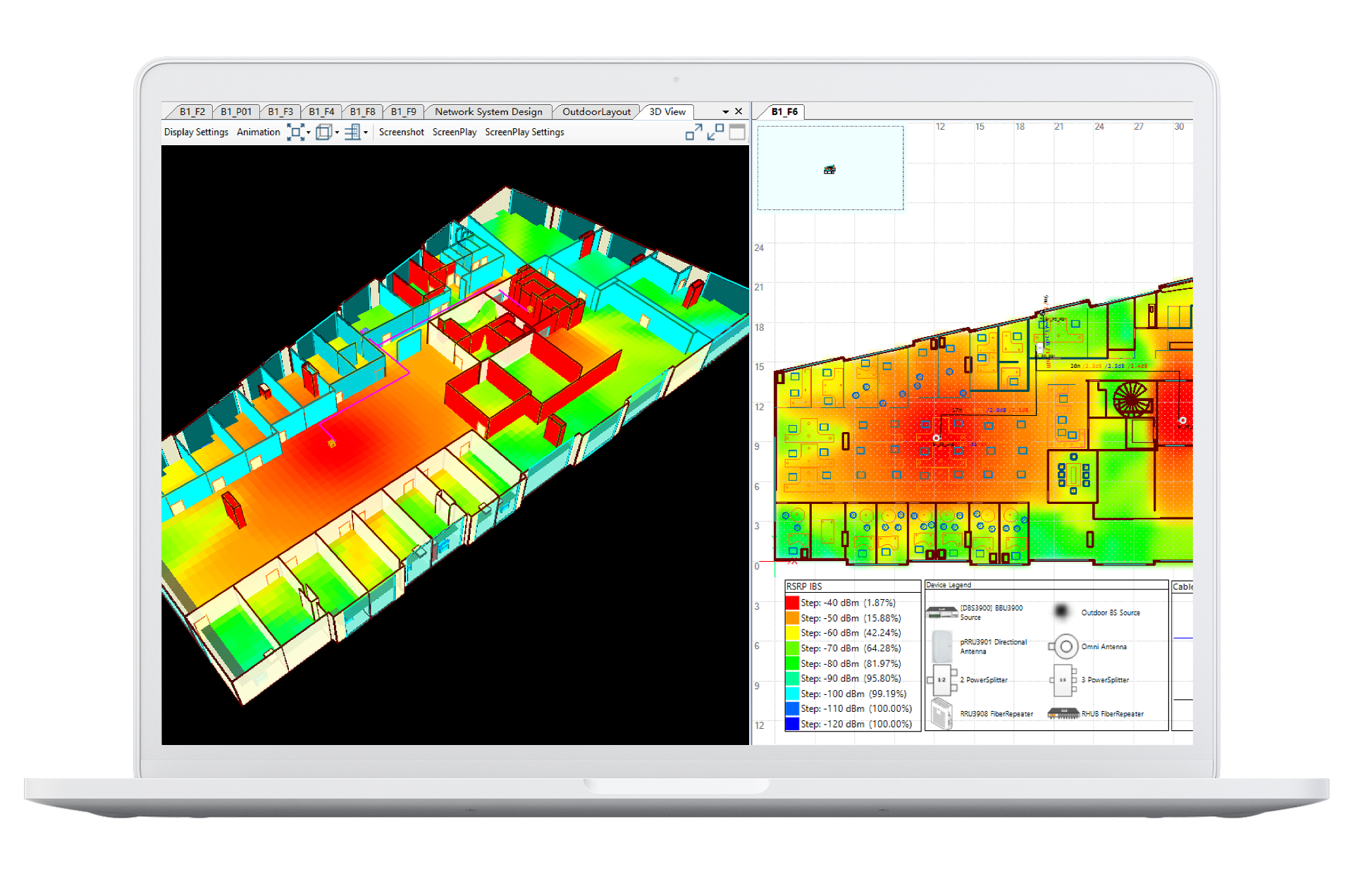 Laptop-InBuilding-Heatmaps